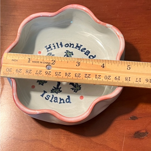 Louisville Stoneware pottery Hilton Head Island trinket dish bowl - Picture 8 of 9